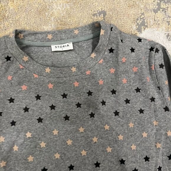 storia grey colorful crewneck star sweater - Picture 5 of 6